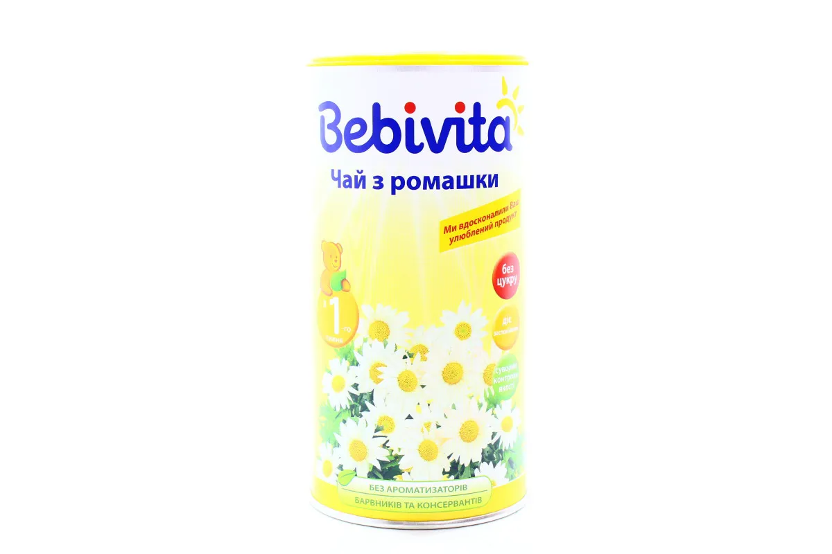Bebivita Children's Instant Chamomile Tea Sugar-Free From 1 Week 200g Tube