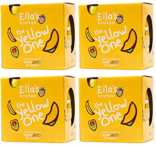 (4 шт) - Ellas Kitchen - фруктовий підлісок - жовтий, 5 х 90 г