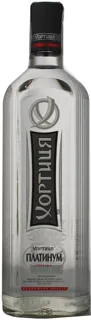 Khortytsia Platinum Vodka glass bottle 1L — photo 3