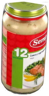 Semper Salmon and Potato Puree for Children 12+ Months 250g Glass Jar — photo 2