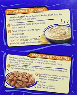 Lipton Recipe Secrets Kosher Onion Soup & Dip Mix Four 2-Pack Boxes — photo 5