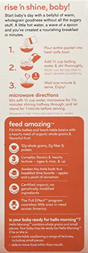 Plum Organics Good Morning Baby Oatmeal Apple Cinnamon Quinoa, 3 oz