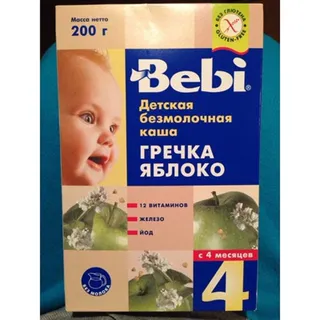 Каша дитяча Bebi Гречка-Яблуко безмолочна швидкорозчинна 200г — фото 4