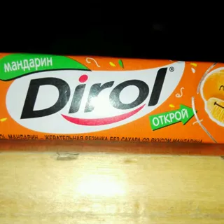 Dirol Mandarin Chewing Gum 13.6g — photo 3