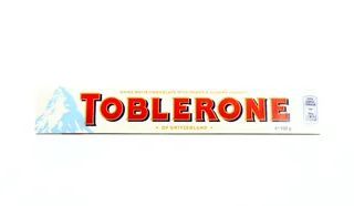 Toblerone White Chocolate with Honey Almond Nougat Box 100g — photo 3