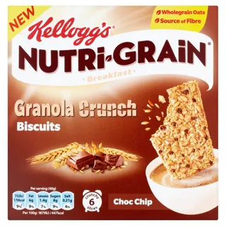 Nutri-Grain Breakfast Granola Crunch Chocolate Chip Kelloggs — photo 2