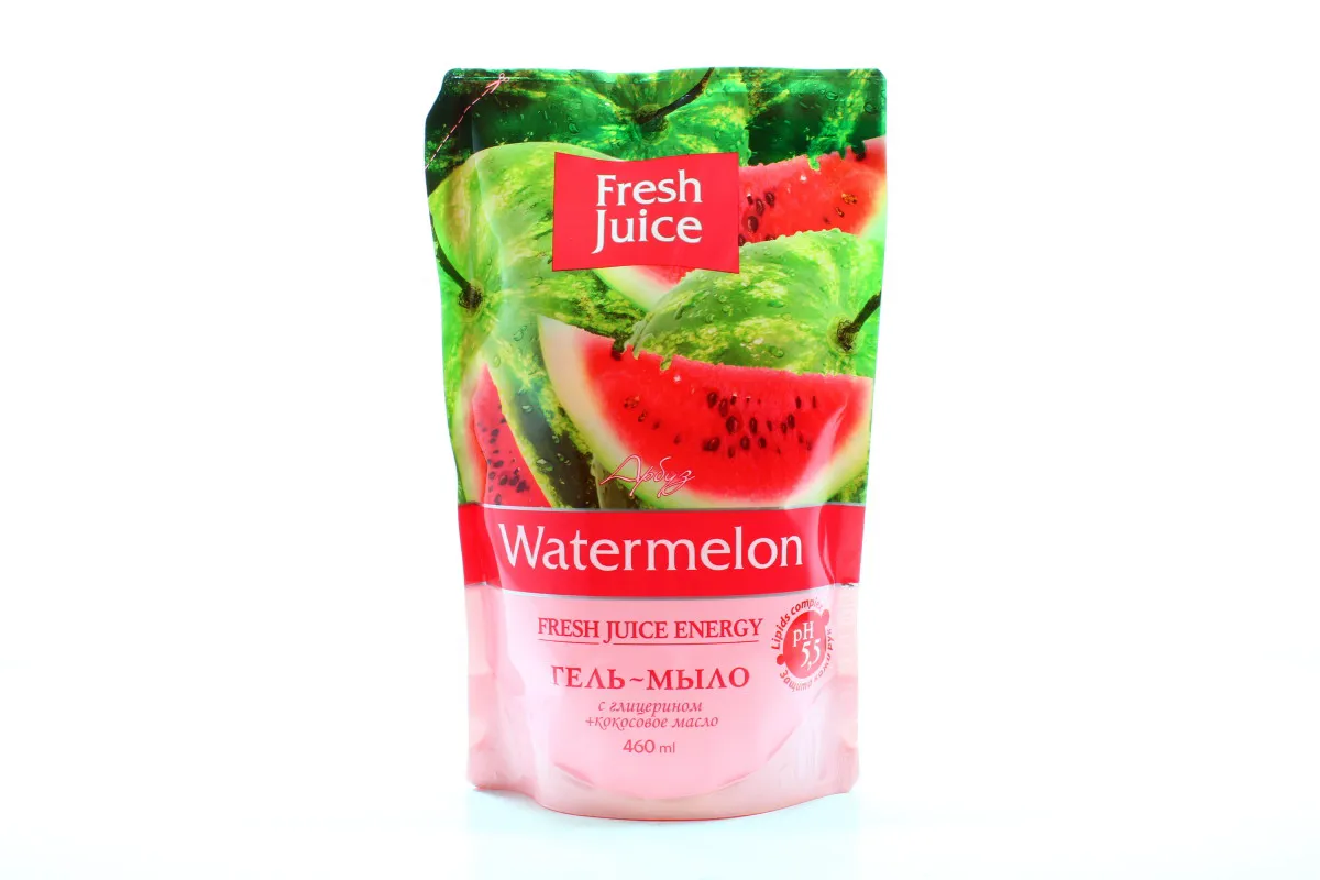 Fresh Juice liquid soap gel watermelon glycerin with dispenser 460ml