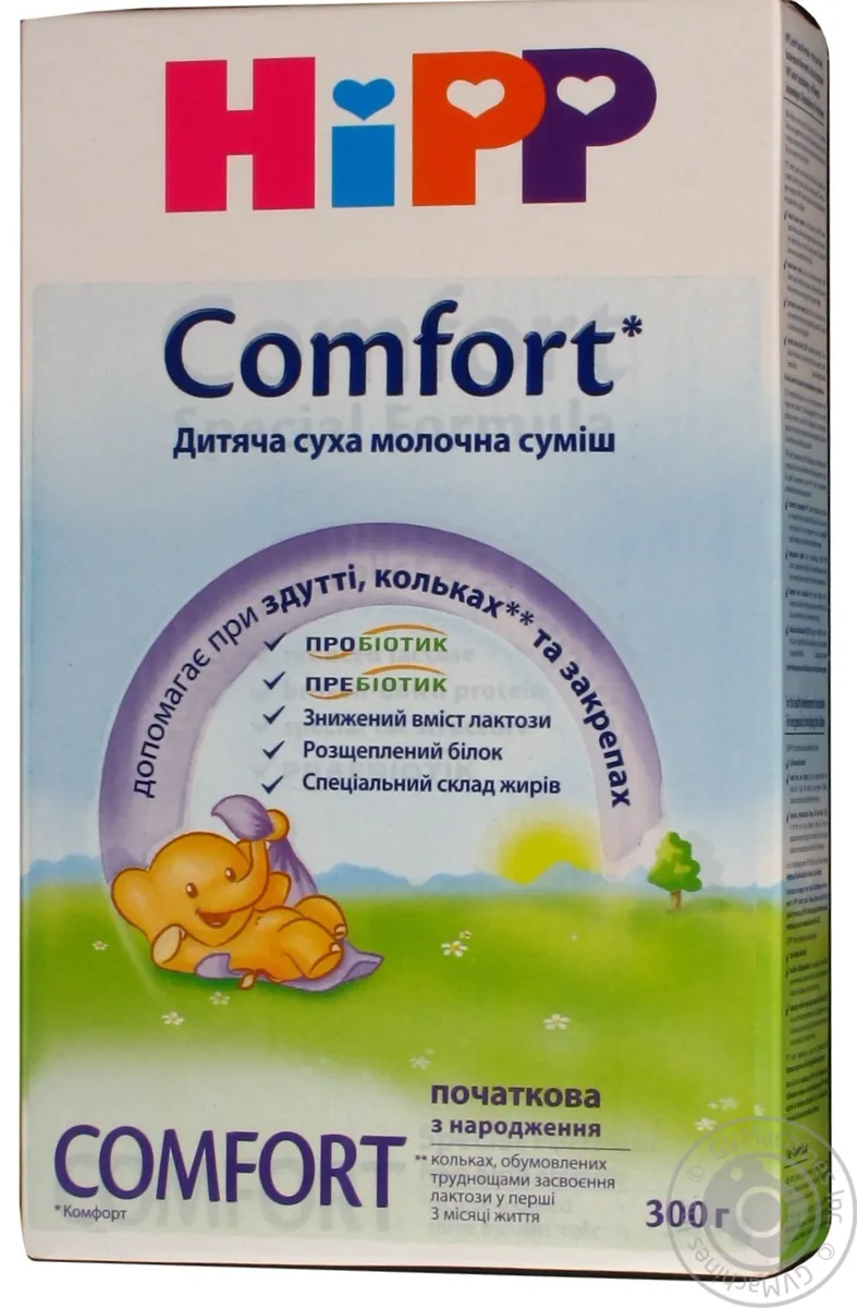 Суміш молочна Hipp Комфорт суха початкова для дітей від народження 300г