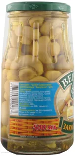 Veres Marinated Snack Mushrooms Champignons Glass Jar 260g — photo 2