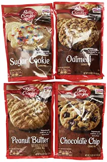 Betty Crocker Cookie Mix Variety Pack 4 pcs: Chocolate, Peanut Butter, Oatmeal, Sugar - 30+ Cookies each — photo 4