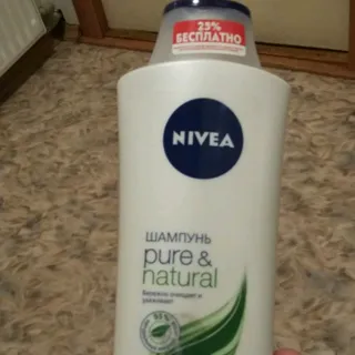 Nivea Pure & Natural Shampoo with Argan Oil and Aloe Vera for All Hair Types 400ml — photo 4