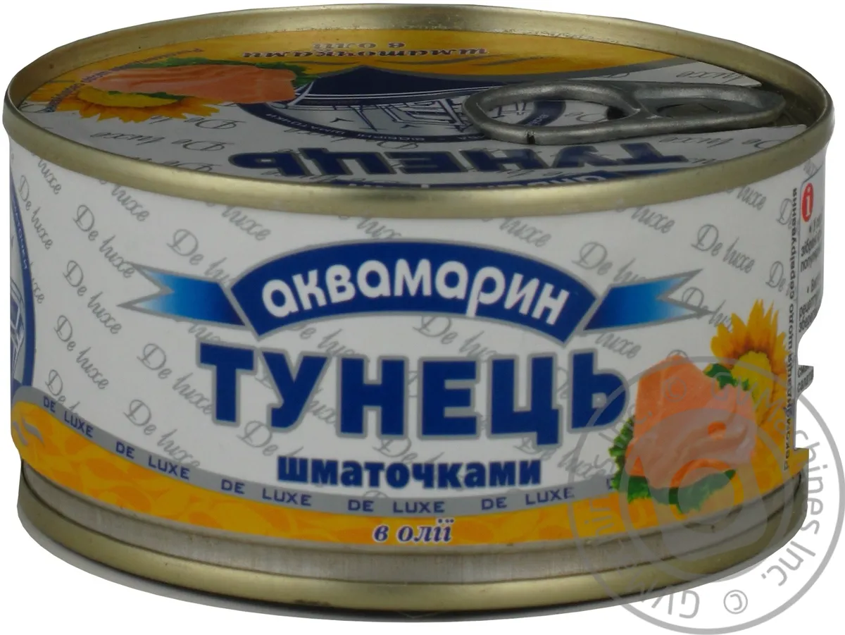 Тунець Аквамарин Шматочками В Олії 185г