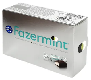 Цукерки Fazer Fazermint з м'ятною начинкою 150 г — фото 2