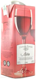 Ukraine Wine Rosé Semi-sweet Lidiia Ukraine 1L Tetra Pak — photo 4