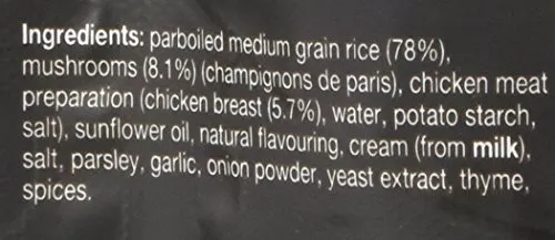 Uncle Bens Chicken and Mushroom Risotto Microwave Rice