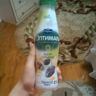 Optimal drinking yogurt prune and cereals 2%, 415 g — photo 2