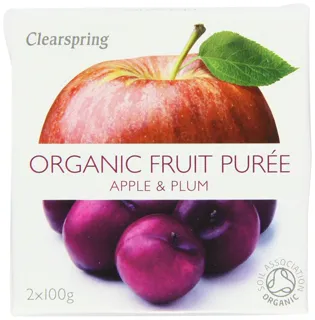 Clearspring Organic Apple and Plum Puree 2x100g (pack of 12) — photo 11
