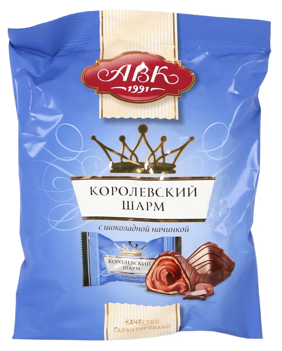 Цукерки Avk Королівський Шарм з шоколадною начинкою 113г