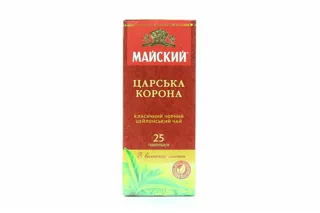 Maysky Black Tea Tsarskaya Korona 25 Bags — photo 9