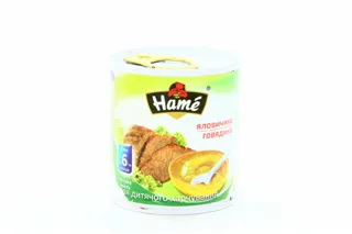 HAMÉ S.r.o. Beef Puree for Children from 6 Months 100g Iron Can — photo 4
