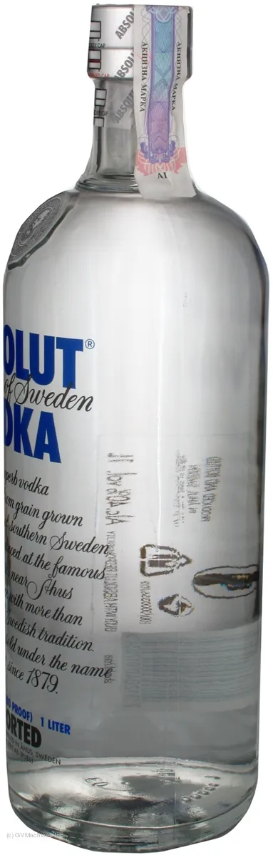 Absolut Vodka 40% Glass Bottle 1L