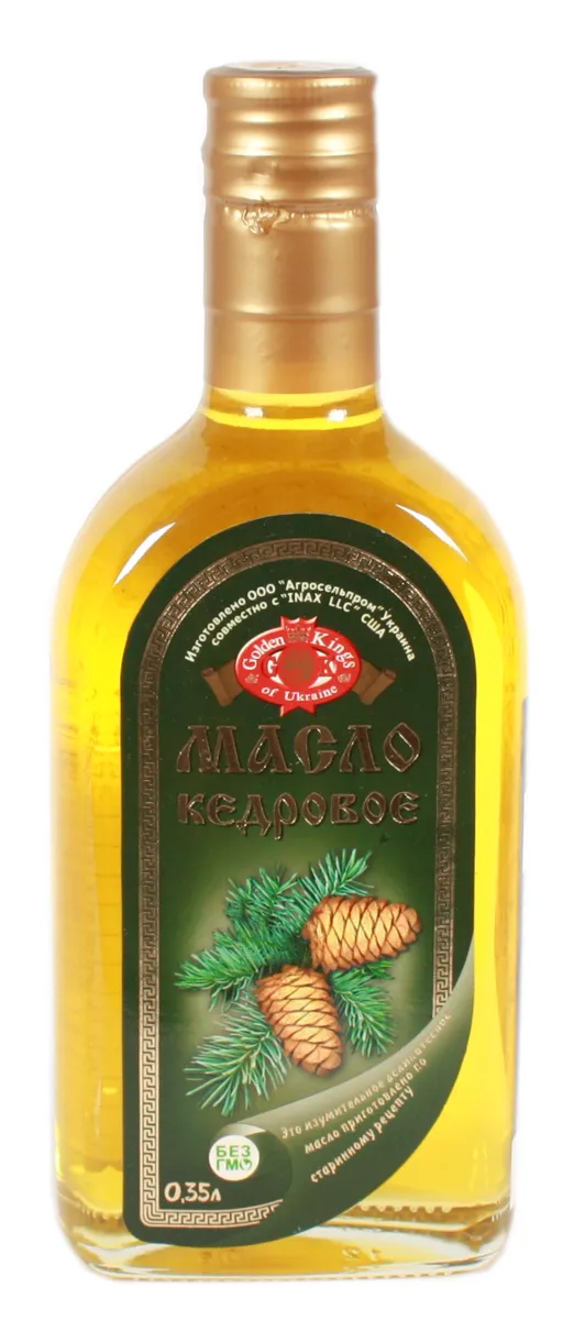 Golden Kings of Ukraine Cedar Oil Unrefined Unodorized First Cold Press 0.35L