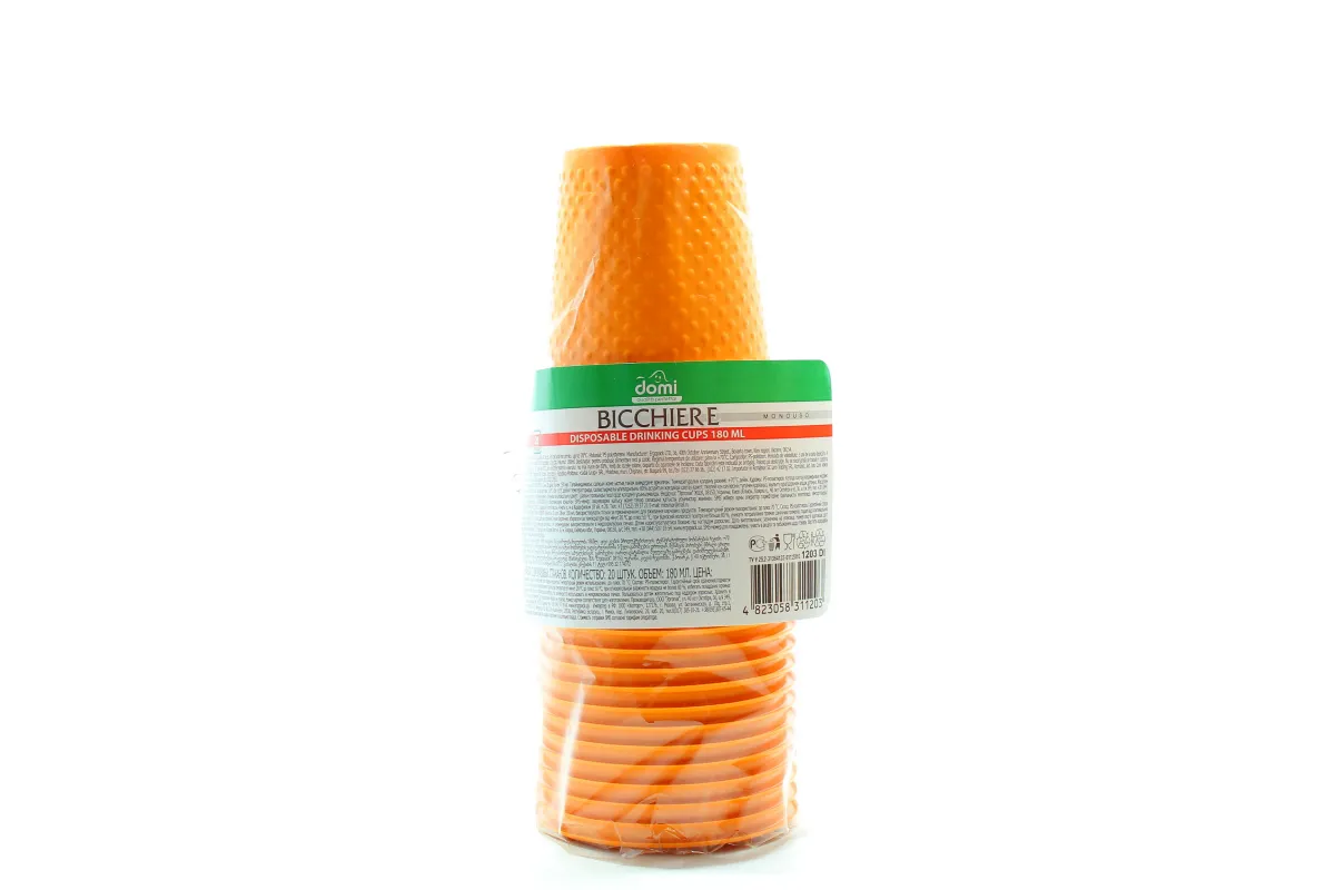 Domi Disposable cups 180ml 20pcs