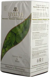 Hyleys green tea blend of Ceylon and Chinese baihao tea with mint 25x1.5g Sri Lanka — photo 7