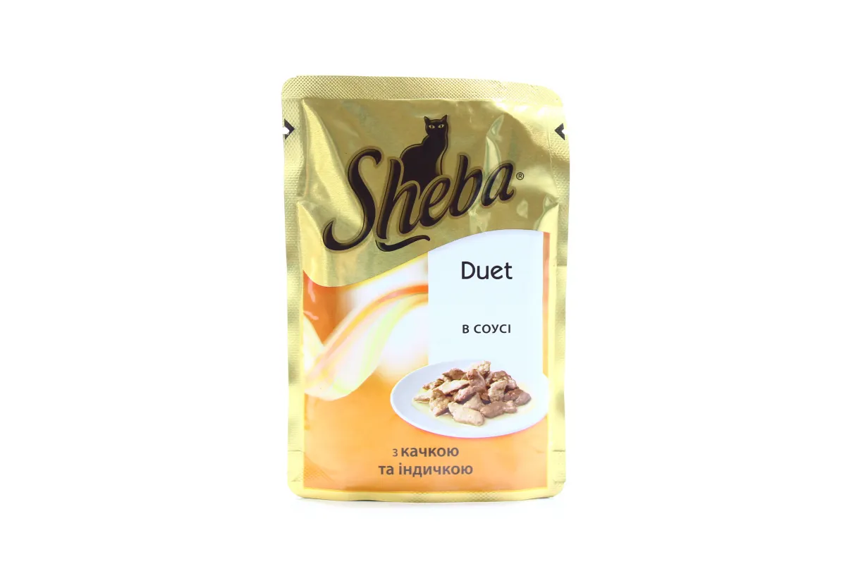 Sheba Duet Duck and Turkey Sauce Cat Pouch 85g