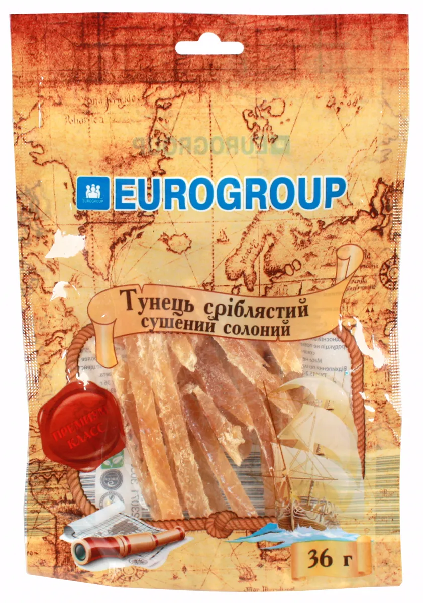 Evrogrup Serebristyi Tuna 36g pack salted-dried