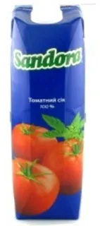 Sandora Tomato Juice with Salt and Pulp, Reconstituted 1L — photo 4