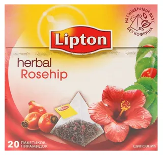 Lipton Infusion Black Tea Rosehip 2.5g x 20 — photo 3
