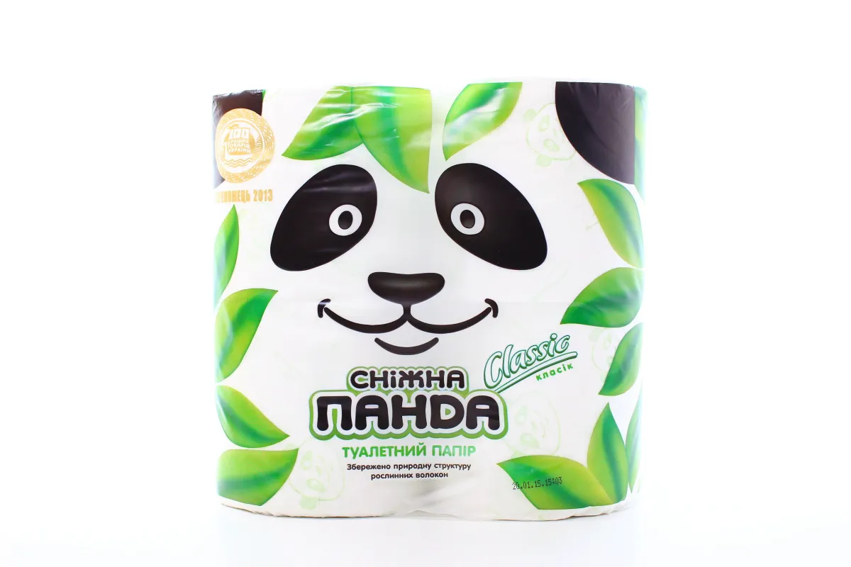 Snizhna Panda Classic Toilet Paper 2-ply 4pcs