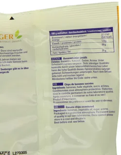 Seeberger - Banana Chips - 150g — photo 7