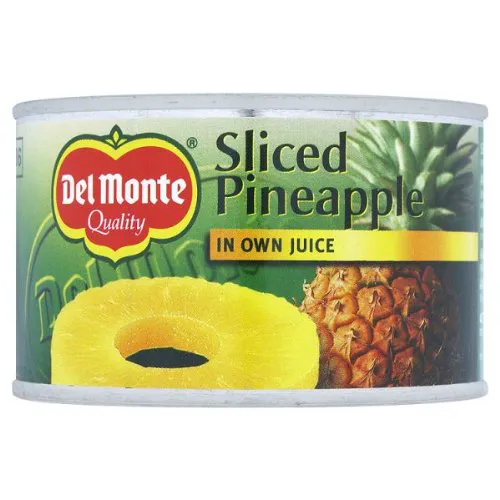 Del Monte нарізаний ананас у власному соку 12 х 220г