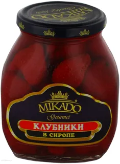 Mikado Strawberries in Syrup 580ml/530g t/off — photo 5