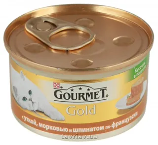 Gourmet Gold Adult Cat Food with Duck, Carrot & Spinach Pâté 85g — photo 6
