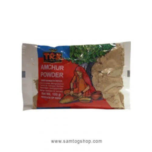 TRS Amchur Powder (Dried Mango Powder) Indian Masala, Curry, Soups, Fish, Vegetables, Chutneys and Chaats 100g