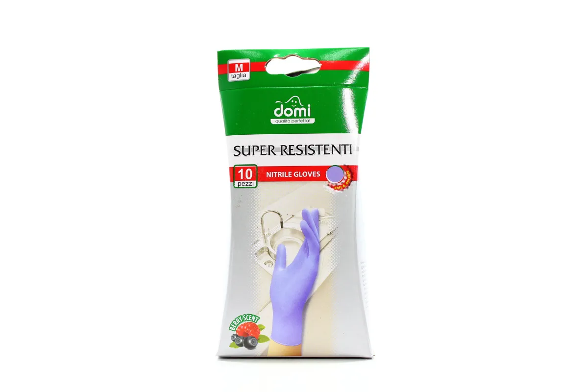 Domi disposable universal nitrile gloves M-L 10 pcs