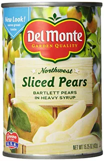 Del Monte, Northwest Sliced Pears, Bartlett Pears in Heavy Syrup, 15.25oz Can (6 Pack) — photo 10