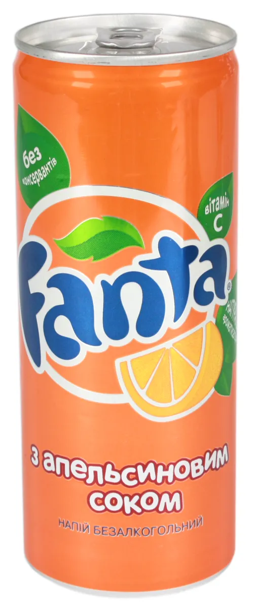 Fanta Orange Drink Can 0.25L