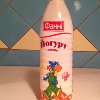 Fanny drinking yogurt Peach 1% plastic bottle 870g — photo 7