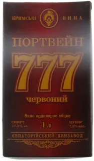 Red Wine Krym Wines Portwein 777 Red Ordinary Strong 17.5% Tetrapak 1000ml — photo 5