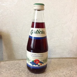 Galicia Apple Blueberry Juice Glass Bottle 0.33 L — photo 2