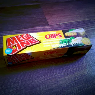 Чіпси Mega Chips зі смаком холодцю з хріном 100 г — фото 4
