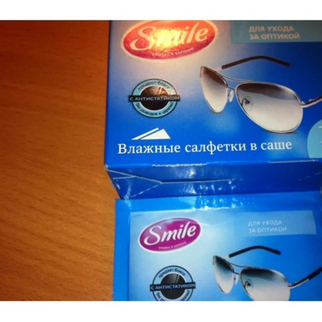 Smile Wet Wipes Sachets Glasses Care 10pcs