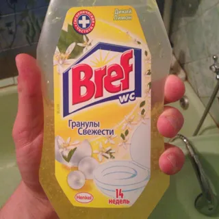 Bref WC Toilet Gel Wild Lemon with Basket 360ml — photo 5