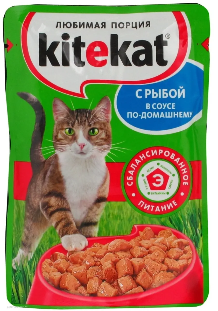Kitekat Cat Food Favorite Portion Fish 100g