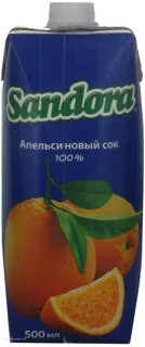 Sandora Orange Juice Tetra Pak 500ml — photo 5