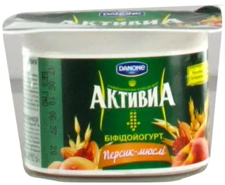 Activia Bifido Yogurt Peach-Muesli 2.9% Plastic Cup 115g — photo 4